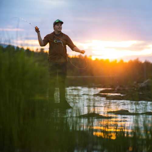 Funasfjällen fishing Tännäs fly fishing sunset 03 13633544 Photo Roger Borgelid
