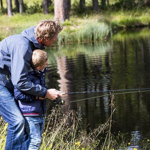 fiske pappa och son